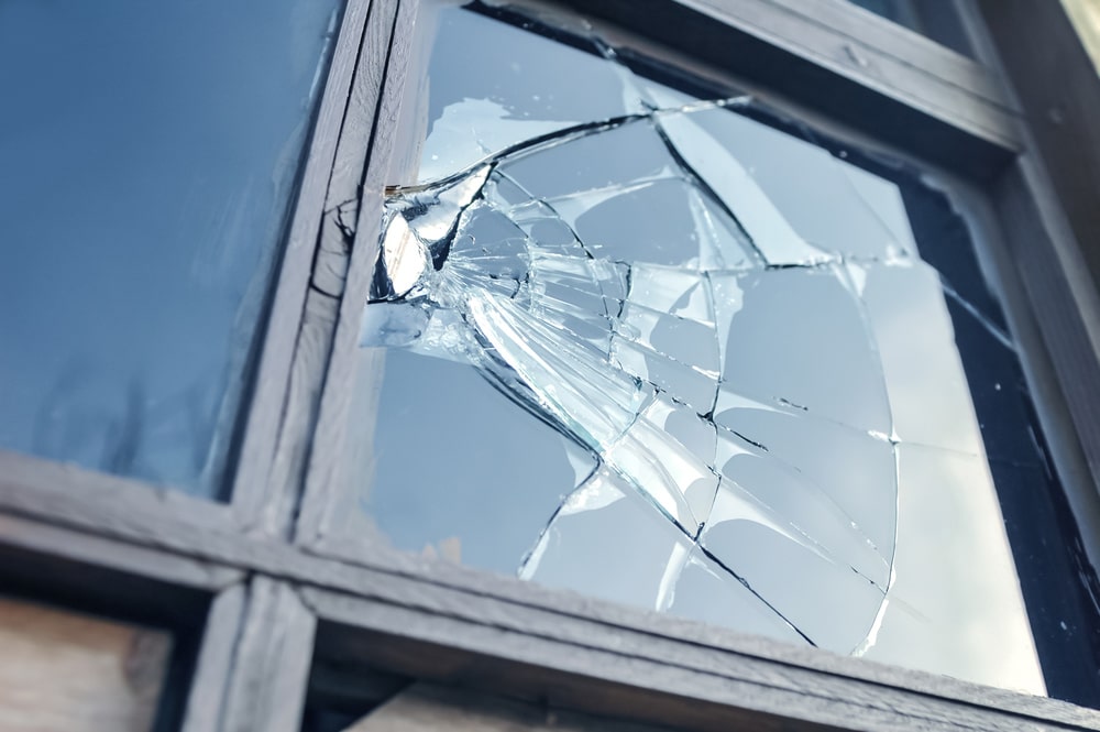 A Broken Glass Window
