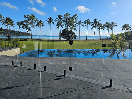 Frameless Pool Fence — Glass & Glazing in Cannonvale, QLD